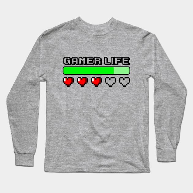 Gamer Life - heart Gamer #2 Long Sleeve T-Shirt by SimonSay